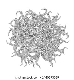 Abstract Circles Generative Art background illustration