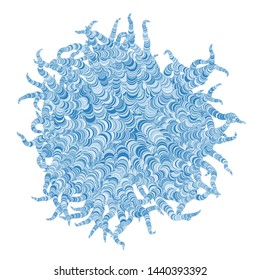 Abstract Circles Generative Art background illustration