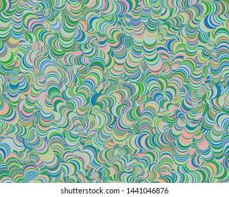 Abstract Circles Generative Art background illustration