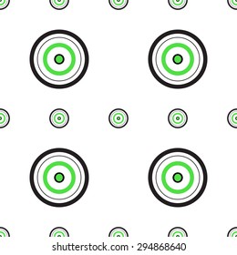 Abstract circles geometric seamless patten. Vector illustration