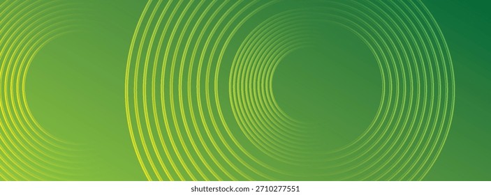 abstract circles green background modern design Vector illustration