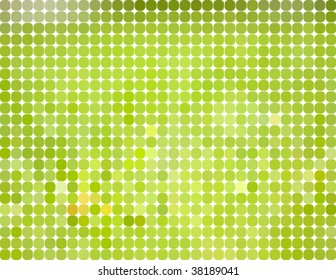 abstract circles green mosaic, vector