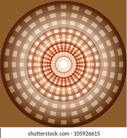 Abstract circles grid design seamless vector pattern