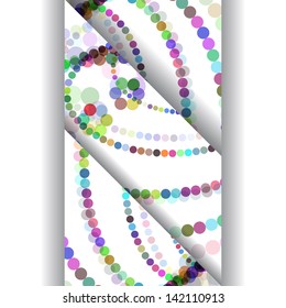 Abstract circles illustration, colorful digital composition.