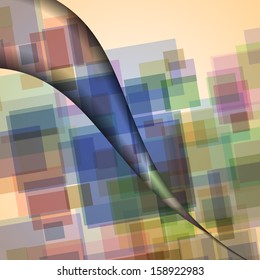 Abstract circles illustration, colorful digital composition.