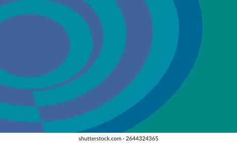 Abstract circles layer visually creating a target geometric scene background detail