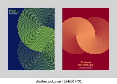 Abstract circles lines background geometric vector design, vertical banner wallpaper backdrop cover poster flyers leaflets brochures annual websites business, layout templates, minimal 