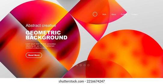 Resumen de círculos y líneas de fondo geométrico mínimo a la moda. Diseño comercial o tecnológico para papel de pared, banner, fondo, página de aterrizaje, arte en la pared, invitación, impresiones