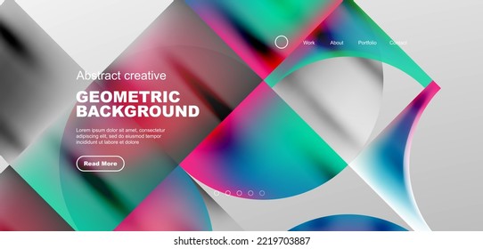 Resumen de círculos y líneas de fondo geométrico mínimo a la moda. Diseño comercial o tecnológico para papel de pared, banner, fondo, página de aterrizaje, arte en la pared, invitación, impresiones