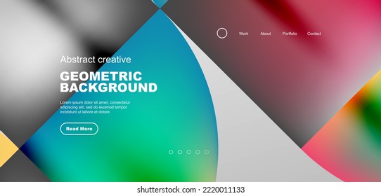 Resumen de círculos y líneas de fondo geométrico mínimo a la moda. Diseño comercial o tecnológico para papel de pared, banner, fondo, página de aterrizaje, arte en la pared, invitación, impresiones