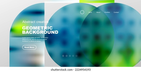 Abstract circles and lines geometric minimal trendy background. Business or technology design for wallpaper, banner, background, landing page, wall art, invitation, prints