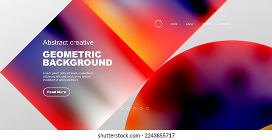 Abstract circles and lines geometric minimal trendy background. Business or technology design for wallpaper, banner, background, landing page, wall art, invitation, prints