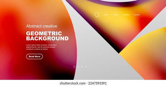 Resumen de círculos y líneas de fondo geométrico mínimo a la moda. Diseño comercial o tecnológico para papel de pared, banner, fondo, página de aterrizaje, arte en la pared, invitación, impresiones