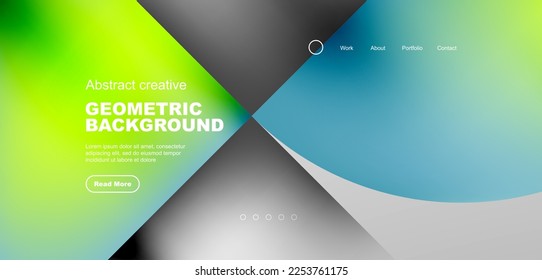 Resumen de círculos y líneas de fondo geométrico mínimo a la moda. Diseño comercial o tecnológico para papel de pared, banner, fondo, página de aterrizaje, arte en la pared, invitación, impresiones