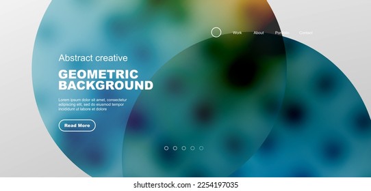 Abstract circles and lines geometric minimal trendy background. Business or technology design for wallpaper, banner, background, landing page, wall art, invitation, prints