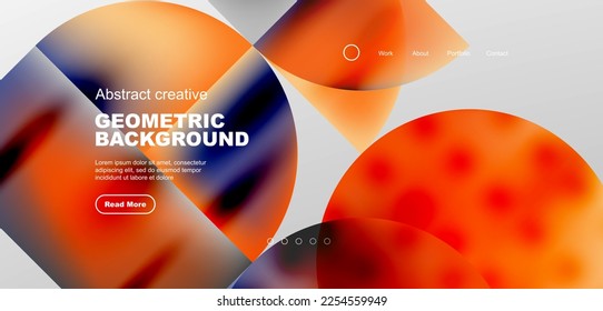 Resumen de círculos y líneas de fondo geométrico mínimo a la moda. Diseño comercial o tecnológico para papel de pared, banner, fondo, página de aterrizaje, arte en la pared, invitación, impresiones