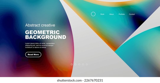 Abstract circles and lines geometric minimal trendy background. Business or technology design for wallpaper, banner, background, landing page, wall art, invitation, prints