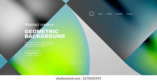 Abstract circles and lines geometric minimal trendy background. Business or technology design for wallpaper, banner, background, landing page, wall art, invitation, prints