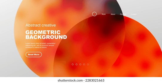 Abstract circles and lines geometric minimal trendy background. Business or technology design for wallpaper, banner, background, landing page, wall art, invitation, prints