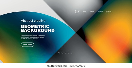 Abstract circles and lines geometric minimal trendy background. Business or technology design for wallpaper, banner, background, landing page, wall art, invitation, prints