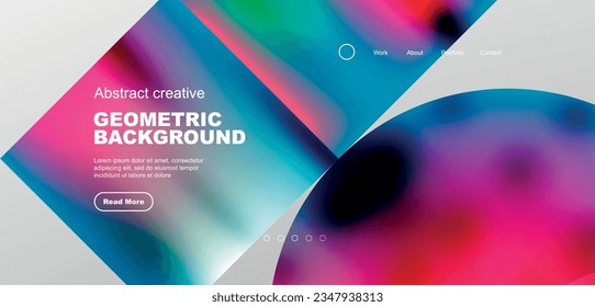 Abstract circles and lines geometric minimal trendy background. Business or technology design for wallpaper, banner, background, landing page, wall art, invitation, prints