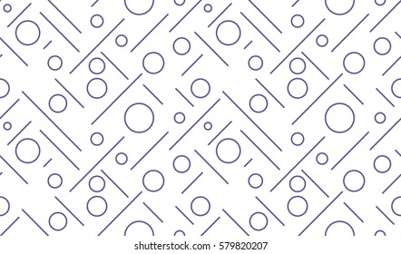abstract circles and lines seamless pattern 