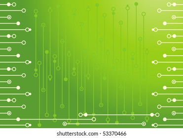 Abstract circles with lines. Vector