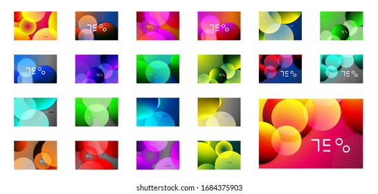 Abstract circles, modern background, neon bubbles motion techno design for Wallpaper, Banner, Background, Card, Book Illustration, landing page