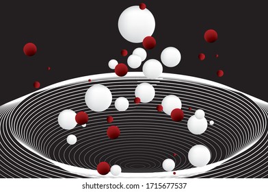 abstract circles multi-colors background or wallpaper, vector.