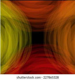 Abstract circles on a black background