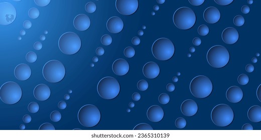 abstract circles on the blue background 