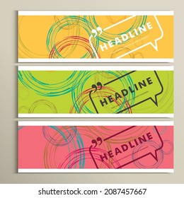 Abstract circles on a bright vector background