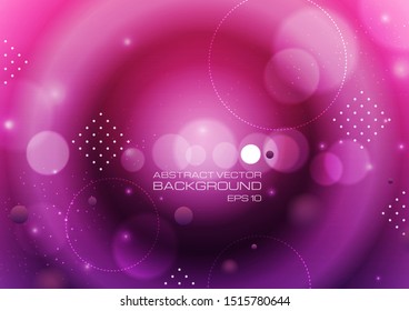 Abstract circles on colorful background. Vector Eps10