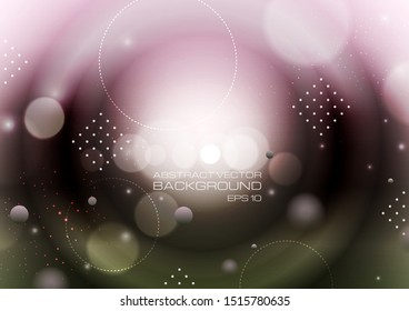Abstract circles on gradient background. Vector Eps10