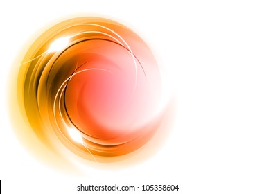 abstract circles on the white background