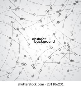 Abstract circles on a white background. Futuristic design. Vector illustration. Eps 10