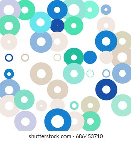 Abstract circles on a white background