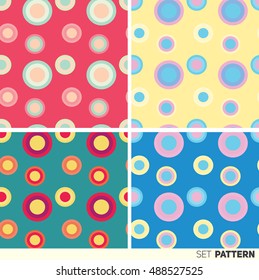 Abstract circles pattern