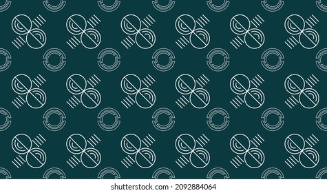 abstract circles pattern repeating style design