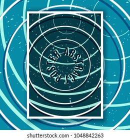 Abstract circles poster template. Modern background design for cover, magazine, printing products, flyer, presentation, brochure covers or wall decor. Vector illustration.