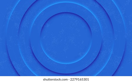 Abstract circles with radial layers. Vector 3d illustration. Cover layout template