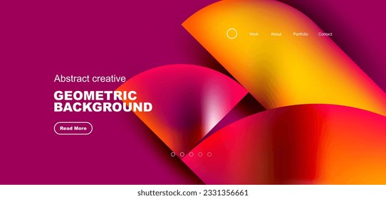 Abstract circles and round elements geometric background. Vector illustration for wallpaper, banner, background, leaflet, catalog, cover, flyer