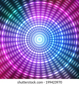 Abstract circles round mosaic background. Vector illustration