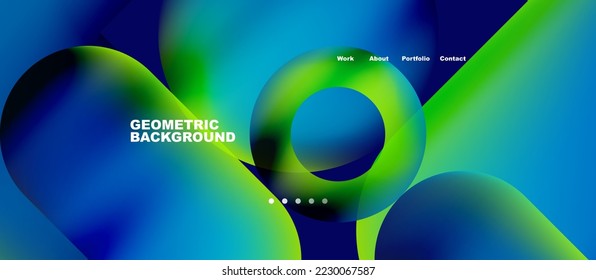 Abstract circles   round shapes landing page background  Vector Illustration For Wallpaper  Banner  Background  Card  Book Illustration  landing page  Pattern design concept