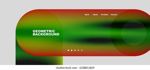 Abstract circles and round shapes landing page background. Vector Illustration For Wallpaper, Banner, Background, Card, Book Illustration, landing page. Pattern design concept