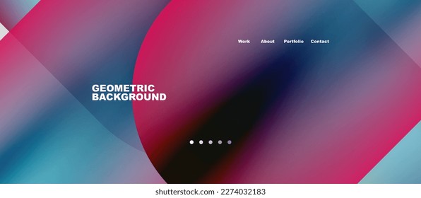 Abstract circles and round shapes landing page background. Vector Illustration For Wallpaper, Banner, Background, Card, Book Illustration, landing page. Pattern design concept