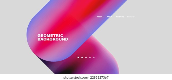 Abstrakte Kreise und runde Formen Landing Page Hintergrund. Vektorgrafik für Bildschirmhintergründe, Banner, Hintergrund, Karte, Buchillustration, Landing-Page. Design-Konzept für Muster