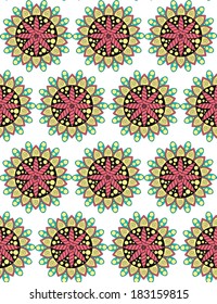 Abstract Circles Seamless Pattern