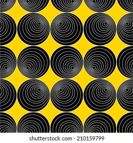 Abstract circles seamless pattern.