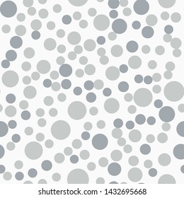 Abstract circles seamless pattern. Minimalistic elements wallpaper. Simple background. Vector illustration